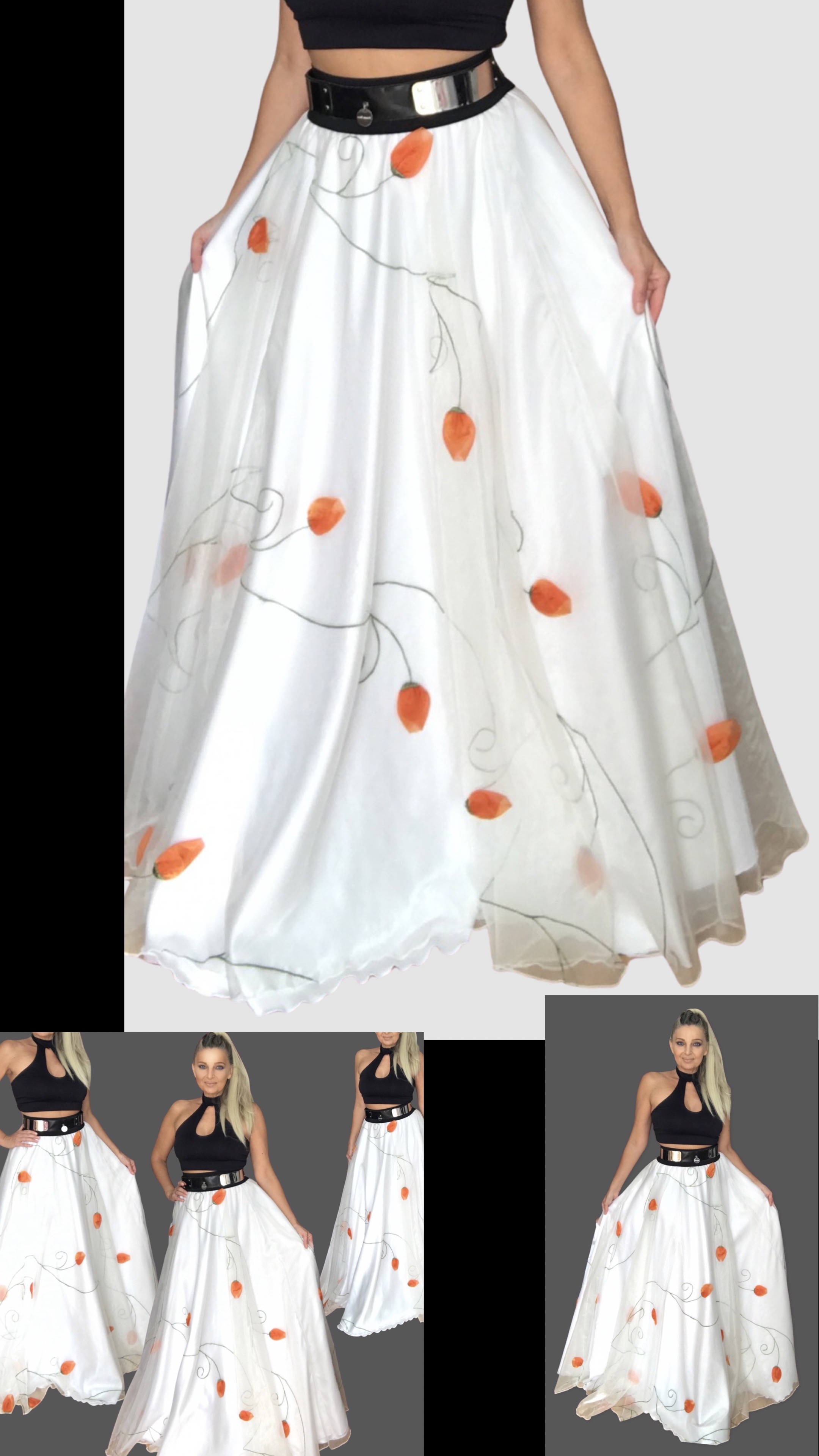 Dlouhá společenská sukně BOROS SK-L-ORG 02